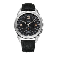 Load image into Gallery viewer, 419 YAZOLE Men Fashion Business Leather Band Quartz Wrist Watch ( Black)