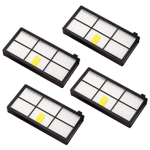 Load image into Gallery viewer, 4 PCS Universal Replacement Robotic Vacuum Cleaner HEPA Filter for iRobot 870 / 800 / 880 / 960 / 980