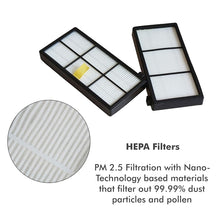 Load image into Gallery viewer, 4 PCS Universal Replacement Robotic Vacuum Cleaner HEPA Filter for iRobot 870 / 800 / 880 / 960 / 980