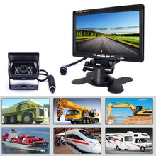 Load image into Gallery viewer, F0505 7 inch HD Car 18 IR LEDs Backup Camera Rearview Mirror Monitor, with 10m Cable, Single Camera