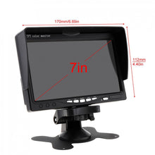 Load image into Gallery viewer, K0164 7 inch HD Car 18 IR Night Vision Rear View Backup Four Cameras Rearview Monitor, K0164