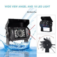 Load image into Gallery viewer, K0164 7 inch HD Car 18 IR Night Vision Rear View Backup Four Cameras Rearview Monitor, K0164