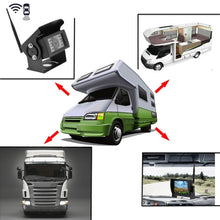 Load image into Gallery viewer, K0232 7 inch 140 Degrees Wide Angle HD Car Rear View Backup Dual Cameras Rearview Monitor Split Screen, K0232