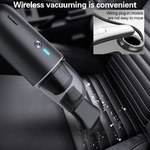 Load image into Gallery viewer, Car / Household Wireless Portable 90W Handheld Powerful Vacuum Cleaner, Navy Blue, White