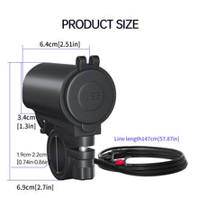 Load image into Gallery viewer, ZH-723F5 Car / Motorcycle QC3.0 Cell Phone Fast Charging Dual USB Car Charger