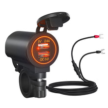 Load image into Gallery viewer, ZH-723F5 Car / Motorcycle QC3.0 Cell Phone Fast Charging Dual USB Car Charger