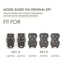 Load image into Gallery viewer, For Chevrolet GMC / Colorad 6-button C160 Car Key Leather Protective Case, 6-button