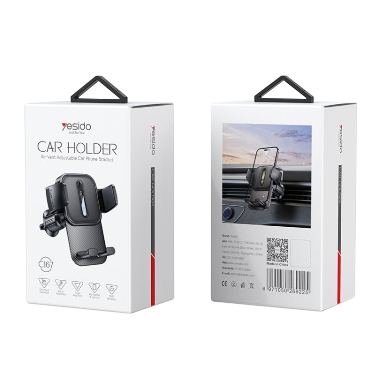 Yesido C167 Rotatable Car Air Outlet Phone Holder, C167