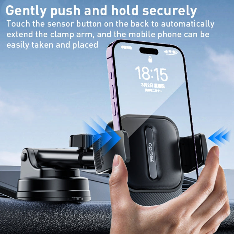 Yesido C174 Suction Cup Type Telescopic Car Phone Holder, C174