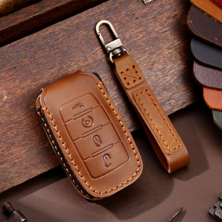 For Dodge Ram 4-button C161 Car Key Leather Protective Case, 4-button
