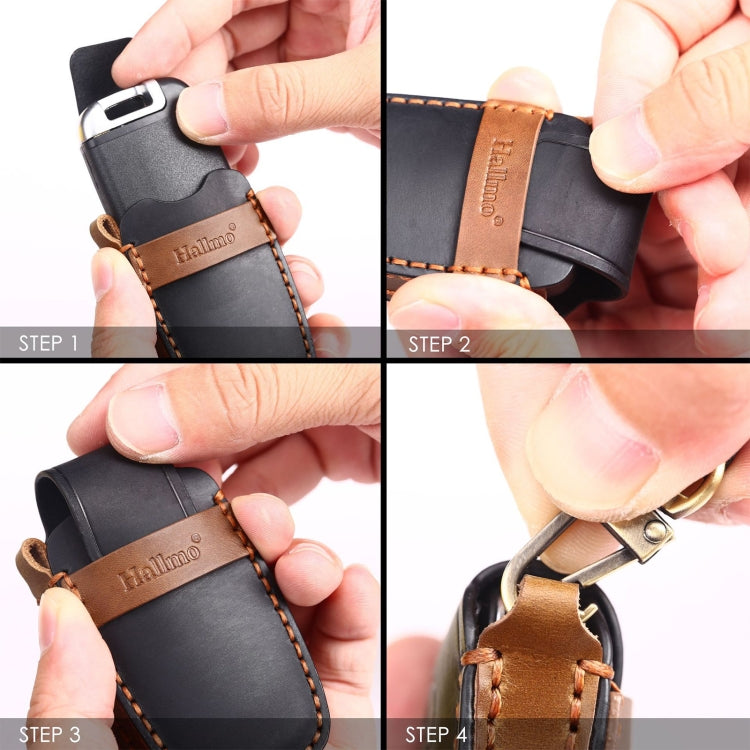 For Dodge Ram 6-button C163 Car Key Leather Protective Case, 6-button
