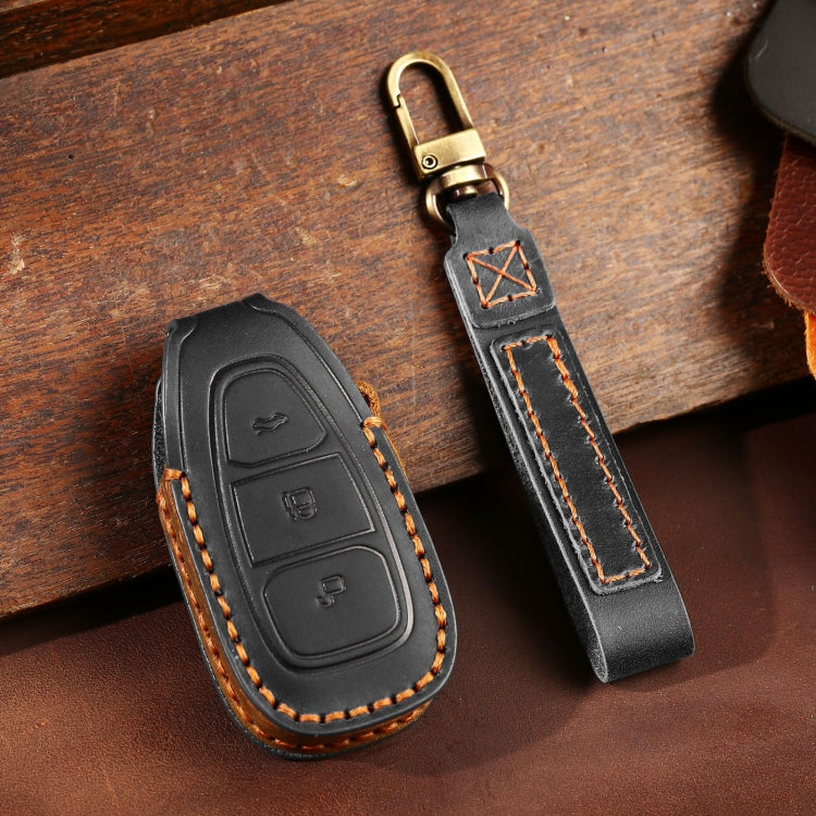 For Ford Focus/Mondeo/Maverick/Explorer/Escort/Edge 2017-2018 C231 Car Key Leather Protective Case, C231