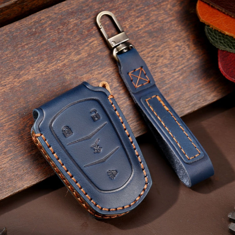 For Cadillac / CT5 / CT6 / XT6 4-button C086 Car Key Leather Protective Case, C086