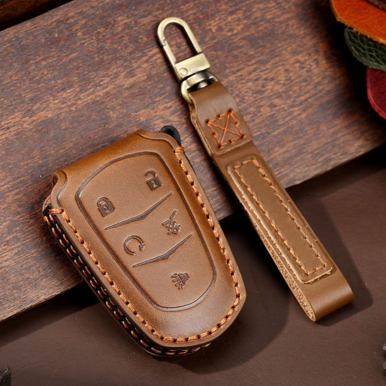 For Cadillac / CT5 / CT6 / XT6 5-button C087 Car Key Leather Protective Case, C087