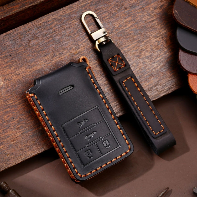 For Cadillac 4-button C090 Car Key Leather Protective Case, C090