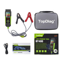 Load image into Gallery viewer, TopDiag BT400 4 in 1 Car Battery Intelligent Analyzer Diagnostic Instrument, TopDiag BT400