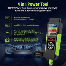 Load image into Gallery viewer, TopDiag BT400 4 in 1 Car Battery Intelligent Analyzer Diagnostic Instrument, TopDiag BT400