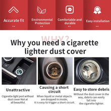 Load image into Gallery viewer, Car / Motorcycle Metal Cigarette Lighter Dust Cover
