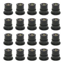 Load image into Gallery viewer, 20 in 1 M6 Universal Motorcycle Windshield Brass Nuts, M6