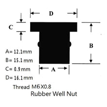 Load image into Gallery viewer, 20 in 1 M6 Universal Motorcycle Windshield Brass Nuts, M6