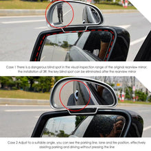Load image into Gallery viewer, 3R-091 Car Blind Spot Left Rear View Wide Angle Adjustable Mirror, 3R-091 (Black), 3R-091