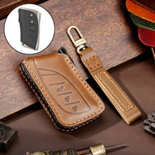 Load image into Gallery viewer, For Lexus 3-button Hallmo Car Cowhide Leather Key Protective Cover Key Case, C130