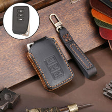 Load image into Gallery viewer, For Lexus 3-button Hallmo Car Cowhide Leather Key Protective Cover Key Case, C128