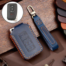 Load image into Gallery viewer, For Lexus 4-button Hallmo Car Cowhide Leather Key Protective Cover Key Case, C129