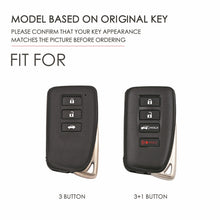 Load image into Gallery viewer, For Lexus 4-button Hallmo Car Cowhide Leather Key Protective Cover Key Case, C129