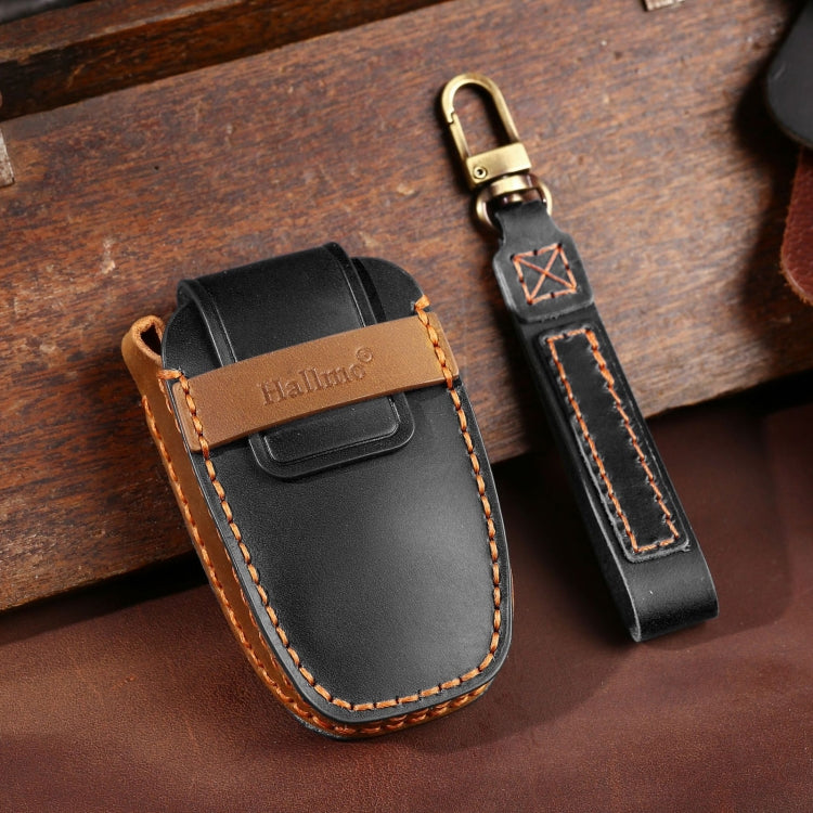 For Lincoln Hallmo Car Cowhide Leather Key Protective Cover Key Case, C224