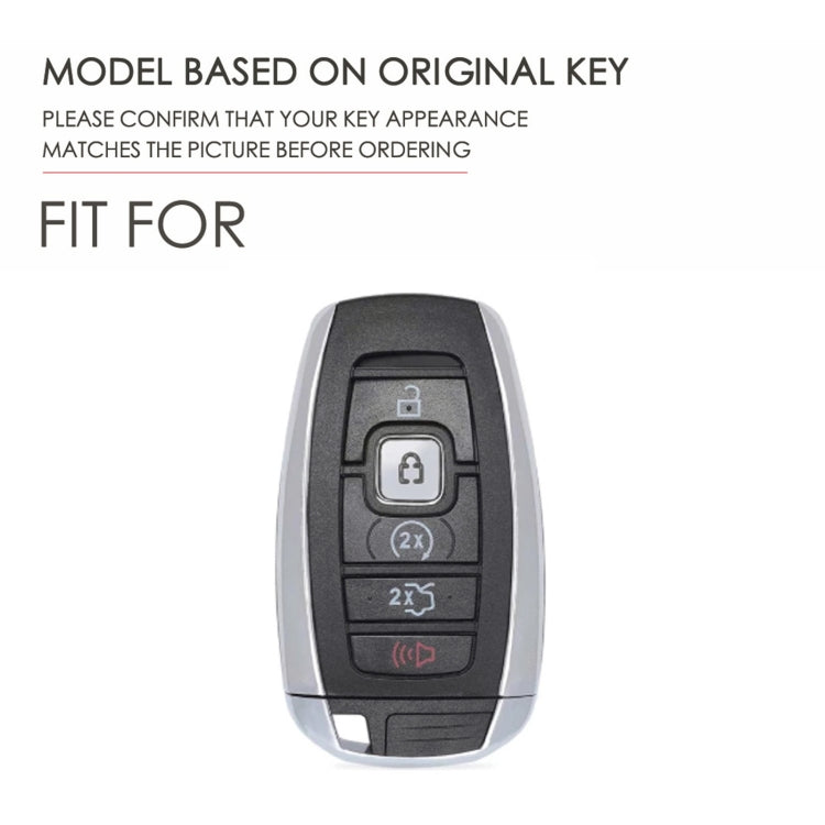For Lincoln Hallmo Car Cowhide Leather Key Protective Cover Key Case, C224