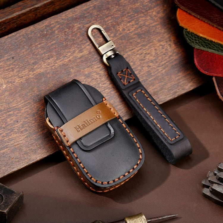 For Chevrolet 4-button Hallmo Car Cowhide Leather Key Protective Cover Key Case, C113