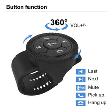 Load image into Gallery viewer, Universal Strap Shape Steering Wheel Remote Control Car Multimedia Wireless Button Remote Control, Strap Shape Black, Strap Shape Silver