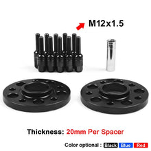Load image into Gallery viewer, For Mercedes-Benz 20mm Car Modified Wheel Hub Flange Center Wheel Spacer with M12x1.5 Screws, 20mm
