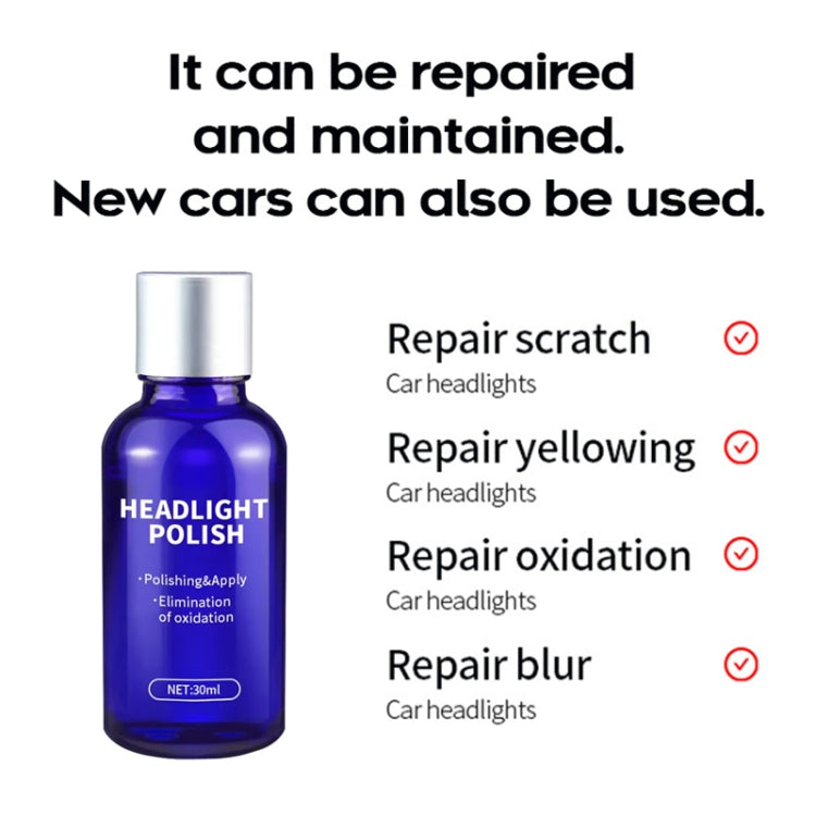 Car Headlight Scratch Yellowing Repair Fluid Set, Capacity: 10ml, 10ml