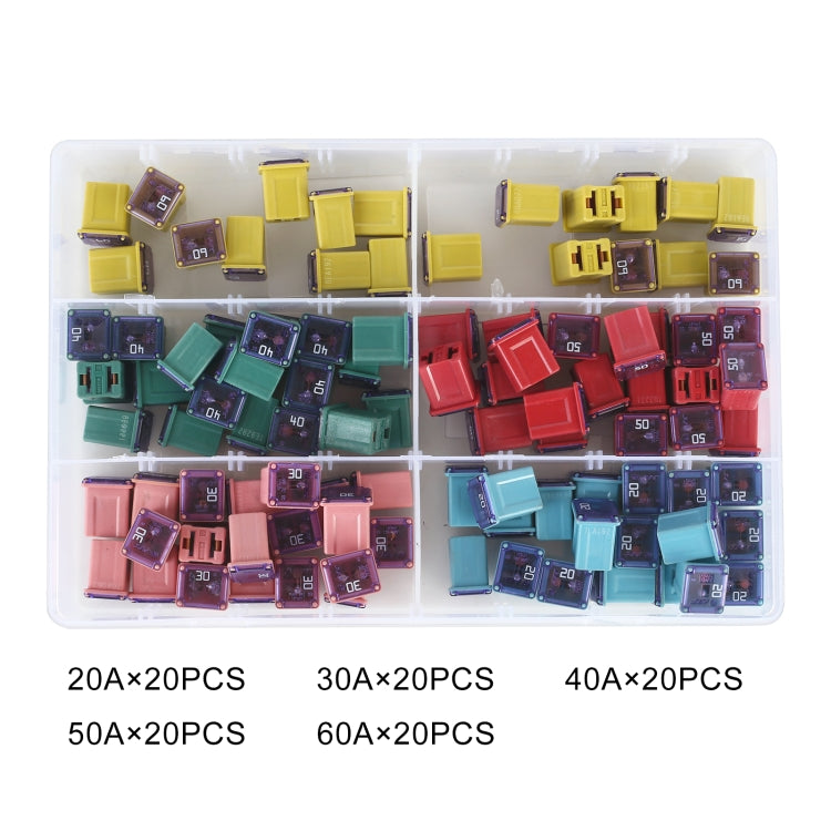 100 in 1 Car Inline Blade Fuse Holder Set, 100 in 1