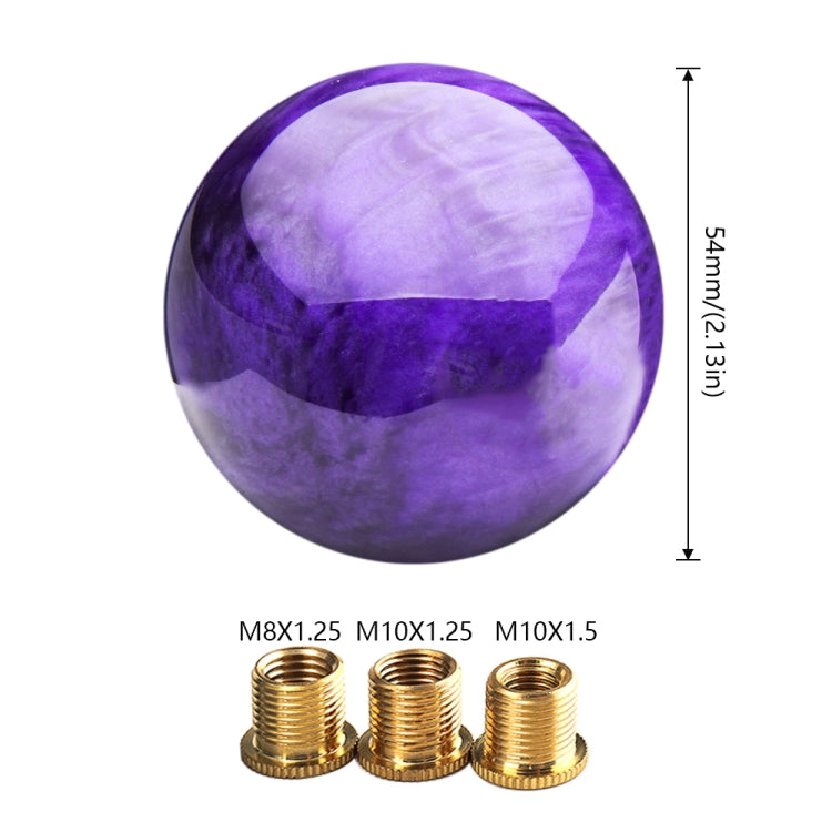 Car Modified Marble Star Gear Head Shifter Cover with Adapter, Purple, Pink, Green, Light Green, Light Blue