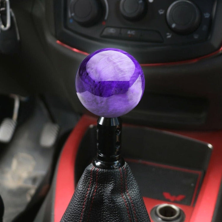 Car Modified Marble Star Gear Head Shifter Cover with Adapter, Purple, Pink, Green, Light Green, Light Blue