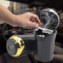 Load image into Gallery viewer, N12B Car Creative Ashtray Solar Power With Light And Cover Car Supplies, N12B