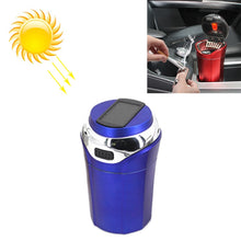 Load image into Gallery viewer, N12E Car Creative Ashtray Solar Power With Light And Cover With Cigarette Liighter