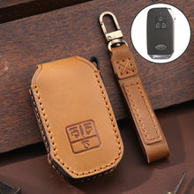 Load image into Gallery viewer, For KIA Carnival EX / SX Hallmo Car Cowhide Leather Key Protective Cover Key Case, C138