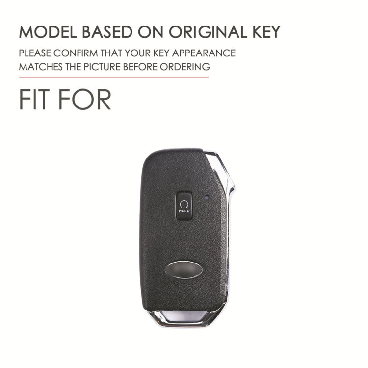 For Kia Sorento Hallmo Car Cowhide Leather Key Protective Cover Key Case, B088
