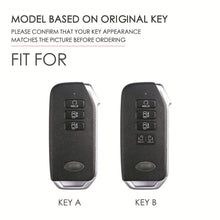 Load image into Gallery viewer, For Kia 3-button Hallmo Car Cowhide Leather Key Protective Cover Key Case, C115