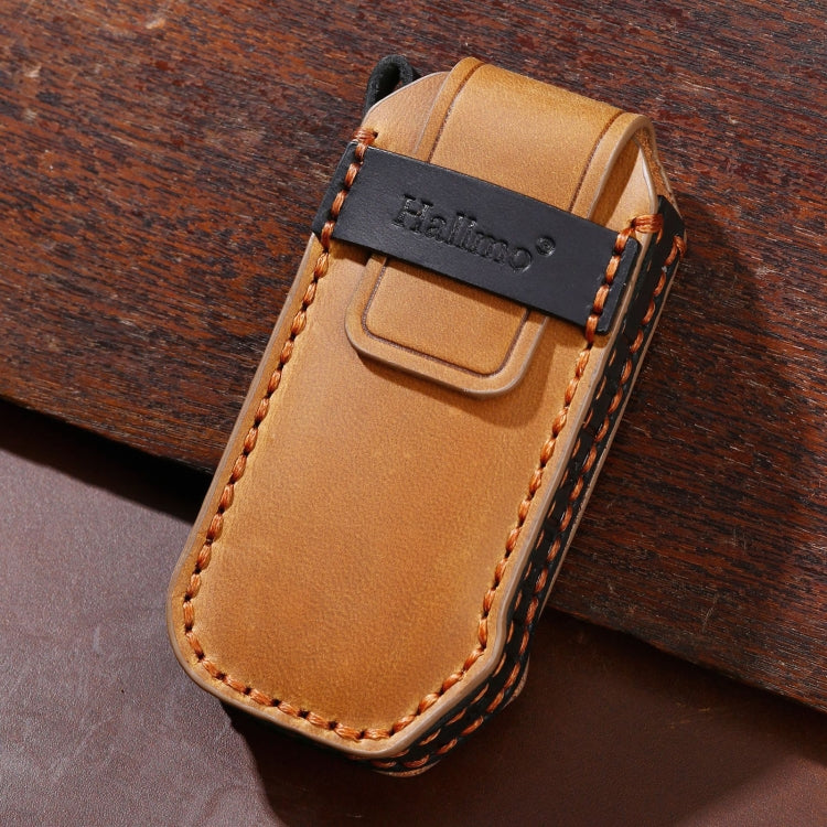 For Kia 3-button Hallmo Car Cowhide Leather Key Protective Cover Key Case, C115