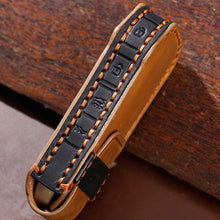 Load image into Gallery viewer, For Kia 3-button Hallmo Car Cowhide Leather Key Protective Cover Key Case, C115