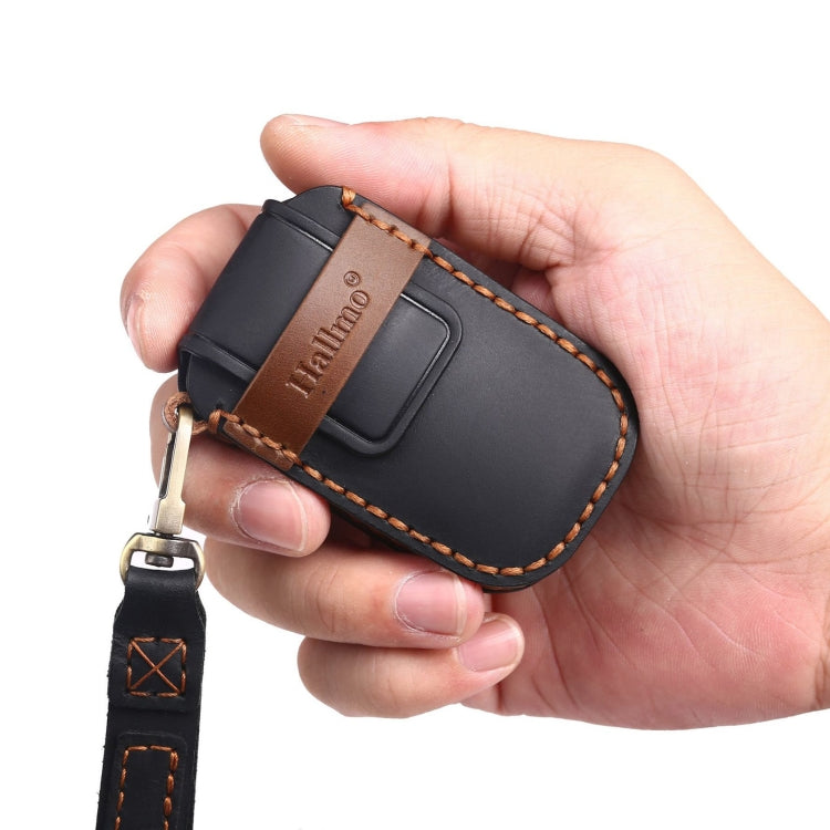 For Kia C133 4-button Hallmo Car Cowhide Leather Key Protective Cover Key Case, C133