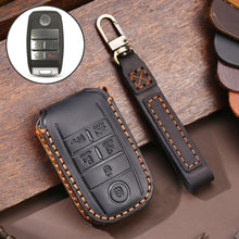Load image into Gallery viewer, For Kia C134 6-button Hallmo Car Cowhide Leather Key Protective Cover Key Case, C134