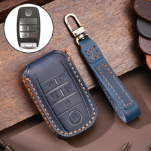 Load image into Gallery viewer, For Kia C134 6-button Hallmo Car Cowhide Leather Key Protective Cover Key Case, C134