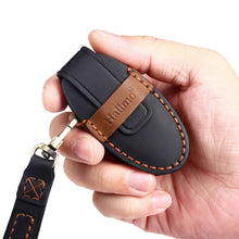 Load image into Gallery viewer, For Nissan 4-button Horn Hallmo Car Cowhide Leather Key Protective Cover Key Case, C066