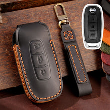 Load image into Gallery viewer, For Nissan Teana / Ariya 3-button Tail Box Hallmo Car Cowhide Leather Key Protective Cover Key Case, 3-button Tail Box